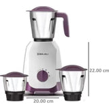 Bajaj 3 Jars Ninja Series Elegance Purple 500W (410568) Mixer Grinder (Purple)