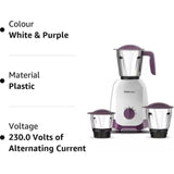 BAJAJ 3 Jars Ninja Series Carve 750W Purple (410578) Mixer Grinder (Purple)