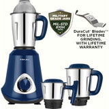 BAJAJ 3 Jars Military Series Glamore 800W (410614) 800 W DuraCut Blades 20000 RPM with Pulse Mode Mixer Grinder (Royal Blue)