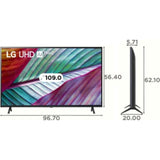 LG 108 Centimeter (43) 43UR7550PSC 4K Ultra HD 4K Upscaling α5 AI Processor 4K Gen6 AI ThinQ WebOS Smart LED TV (2023 Edition, Black)