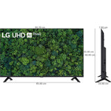 LG 109 Centimeter (43) 43UT73006LA.ATR Series UT73 4K Ultra HD ThinQ AI 4K Upscaling with Filmmaker Mode AI Magic Remote Control α5 AI Processor 4K Gen7 Processor WebOS Smart LED TV (2025 Edition, Black)