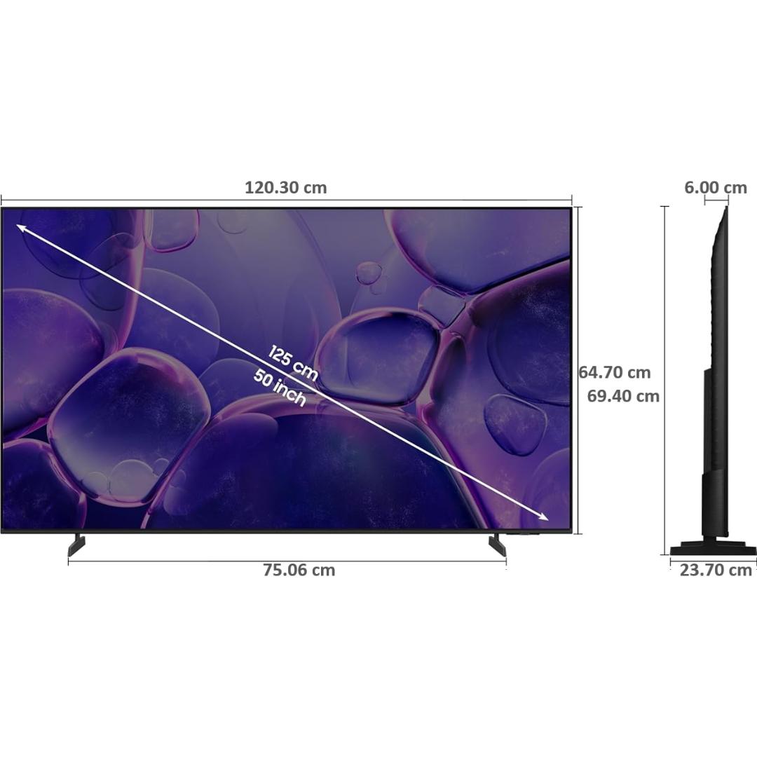 Samsung U8100F Series Crystal 4K Ultra HD 4K Upscaling Filmmaker Mode Crystal Processor 4K Tizen™ Alexa & Google Assistant Smart LED TV (2025 Edition, Black)