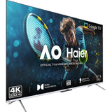 Haier 139.7 Centimeter (55) 55P7GT-P 4K Ultra HD AI Smart Voice by Google Assistant with Far-Field Smart Google LED TV (2024 Edition, Black)