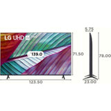 LG 139.7 Centimeter (55) 55UR7550PSC.ATR 4K Ultra HD ThinQ AI 4K Upscaling α5 AI 4K Gen6 Processor WebOS Smart LED TV (2023 Edition, Black)