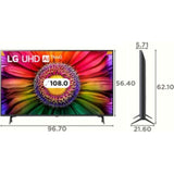 LG 139.7 Centimeter (55) 55UR8040PSB 4K Ultra HD ThinQ AI 4K Upscaling α5 AI 4K Gen6 Processor WebOS Smart LED TV (2023 Edition, Black)