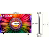 LG 190.5 Centimeter (75) 75UR8040PSB.ATR 4K Ultra HD ThinQ AI 4K Upscaling α5 AI 4K Gen6 Processor WebOS Smart LED TV (2023 Edition, Black)