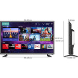 AISEN 109 Centimeter (43) A43FDS962 Full HD 1.5 GHz Quad core Processor Android Smart LED TV (2025 Model, Black)