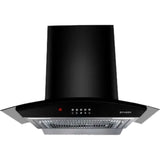 FABER 60 Centimeter ACE PRO HC PB BK 60 1100m3/hr with Push Button Control Ducted Auto Clean Wall Mounted Chimney (Black)