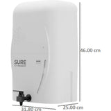 Eureka Forbes 7.0 L Aquaguard Sure Champ RO+UV Reverse Osmosis, Electrical RO Water Purifier (White)