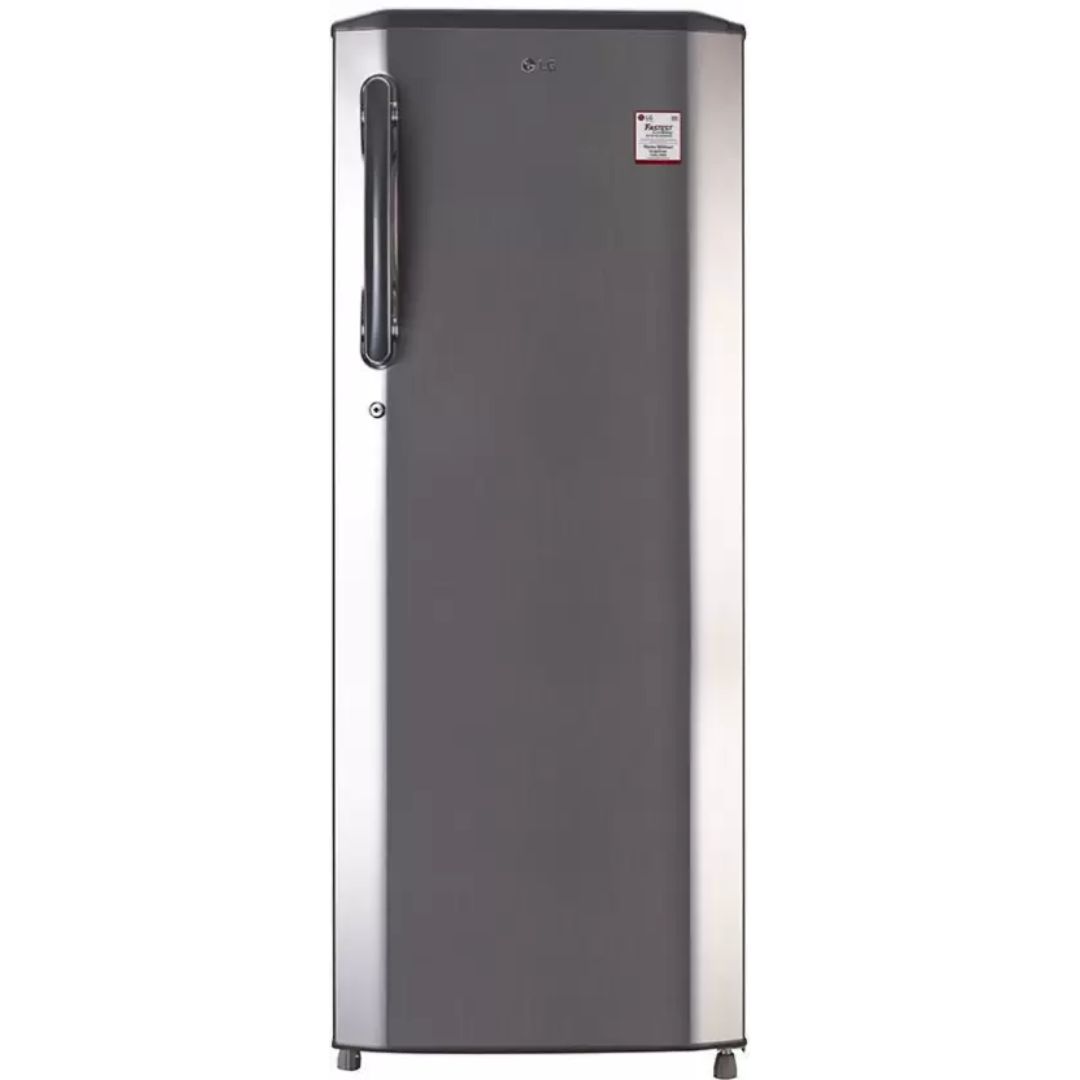 LG 270.0 L, GL-B281BPZX.DPZZEBN 3 Star, Smart Inverter Compressor Direct Cool Single Door Refrigerator (Shiny Steel)