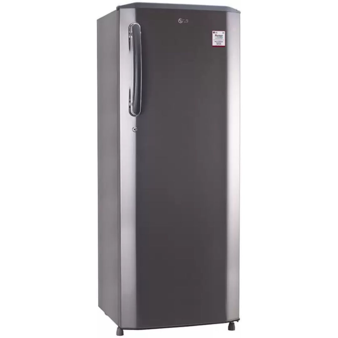 LG 270.0 L, GL-B281BPZX.DPZZEBN 3 Star, Smart Inverter Compressor Direct Cool Single Door Refrigerator (Shiny Steel)