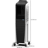 Symphony 40.0 L ACOTO321 DIET 3D 40I i-Pure Technology and 3-Side Honeycomb Pads with Magnetic Remote Portable Tower Air Cooler (White & Black)