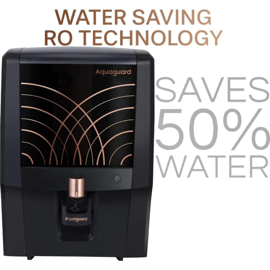 Eureka Forbes 7.0 L Enhance Nxt 2XLife RO+UV+TA 10 Multi Stage Purification with RO+UV+TA Water Purifier (Black)