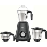 Havells 3 Jars GHFMGDRE075 (HYDRO 3 JAR MG 750W) 3 Speed Control with Pulse Function 21000 RPM Hands Free operation Mixer Grinder (Black)