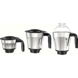 Havells 3 Jars GHFMGDRE075 (HYDRO 3 JAR MG 750W) 3 Speed Control with Pulse Function 21000 RPM Hands Free operation Mixer Grinder (Black)