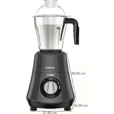 Havells 3 Jars GHFMGDRE075 (HYDRO 3 JAR MG 750W) 3 Speed Control with Pulse Function 21000 RPM Hands Free operation Mixer Grinder (Black)