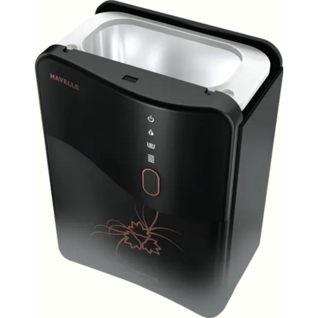 HAVELLS 6.5 L GHWRDAE020 Delite Kopere Alkaline HR RO+UV+pH Balance 7 Stage Purification Copper+Zinc+Minerals with LED Display Water Purifier (Dark Grey)