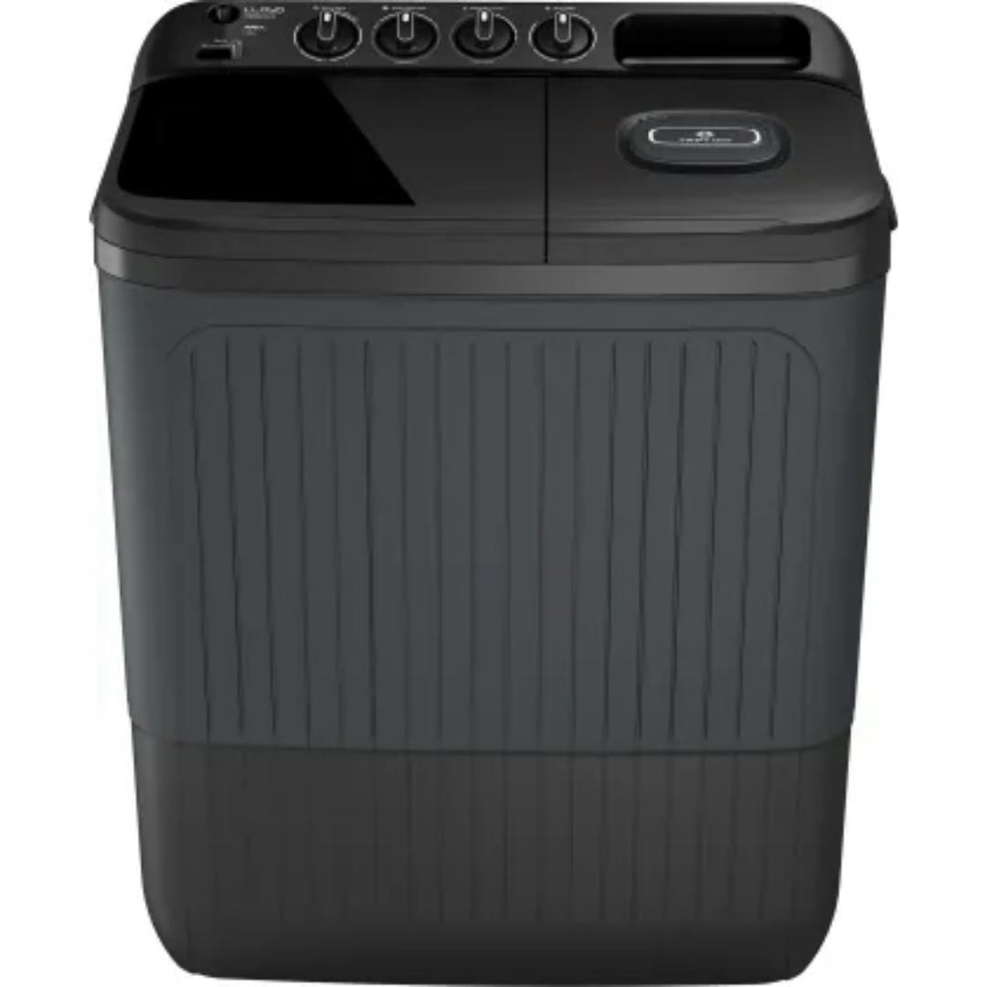 Lloyd 7.0 Kg GLWS705ARDVG 5 Star Elante Pluss Cutting-Edge Advance Technology with Shock Proof Semi Automatic Top Loading Washing Machine (2024 Model, Black Grey)