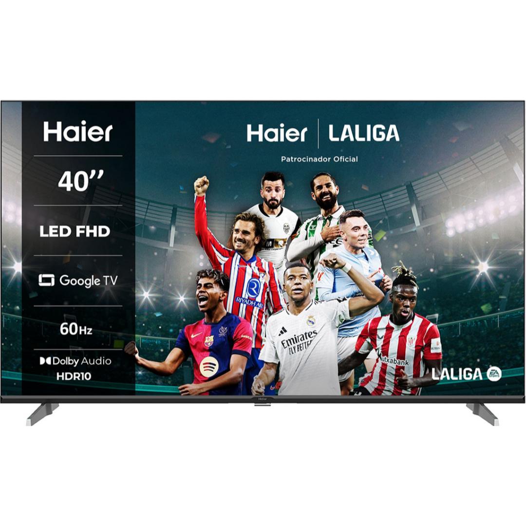 Haier 101.0 Centimeter (40) H40K85EFX Full HD Google Assistant with Smart Remote Control Smart Google LED TV (2024 Edition, Black)