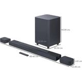 JBL 720 W JBLBAR800PROBLKIN 7.1 Channel Bar 800 Pro Dolby Atmos® 3D Bluetooth Surround Wireless Subwoofer with Remote Soundbar Speaker (Black)