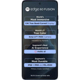 Motorola EDGE 60 FUSION 5G 16.94 Centimeter (6.67) Dual Rear Camera 50MP + 13MP & 32 MP Front Camera 120Hz Super HD+ 1.5K pOLED Quad Curved Display MediaTek Dimensity 7400 Octa Core Processor Smartphones Mobile