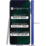 Motorola EDGE 60 STYLUS 5G 16.94 Centimeter (6.67) Dual Camera 50MP + 13MP & 32 MP Front Camera 120Hz Super HD+ 1.5K pOLED Display Snapdragon® 7s Gen 2 Octa Core Processor Smartphones Mobile
