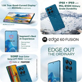 Motorola EDGE 60 FUSION 5G 16.94 Centimeter (6.67) Dual Rear Camera 50MP + 13MP & 32 MP Front Camera 120Hz Super HD+ 1.5K pOLED Quad Curved Display MediaTek Dimensity 7400 Octa Core Processor Smartphones Mobile