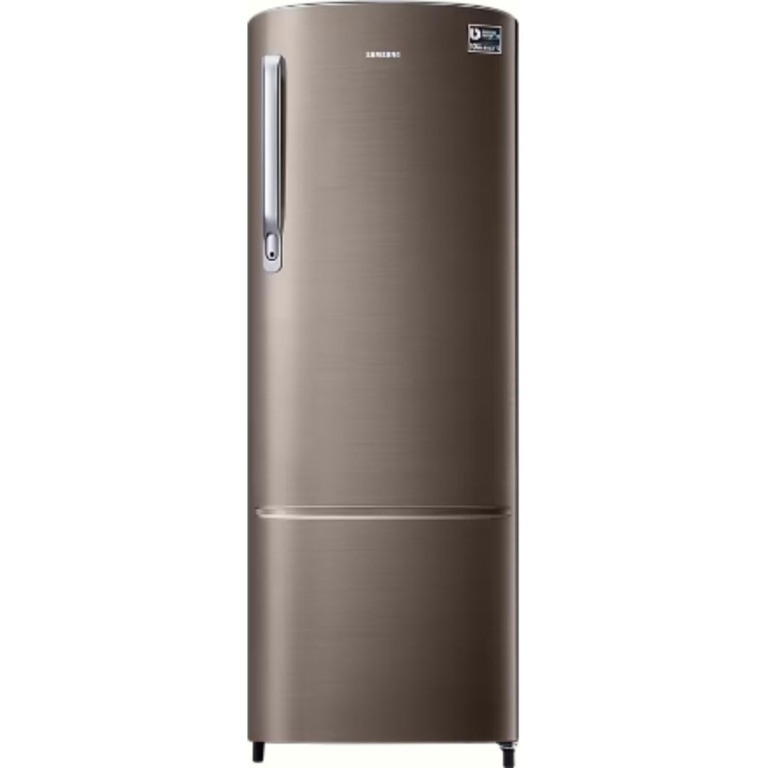 Samsung 246.0 L RR26C3733DX/HL 3 Star Stabilizer Free Operation Digital Invertor Compressor Stylish Grandé Design Direct Cool Single Door Refrigerator (Luxe Brown)