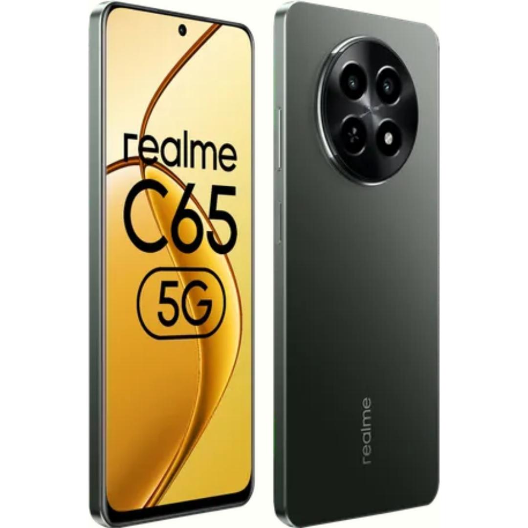 Realme C65 5G (4GB 128GB) 16.94 Centimeter (6.67) HD+ LCD Display 50MP Rear Camera  8 MP Front Camera Mediatek Dimensity 6300 Processor Smartphones Mobile