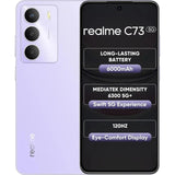 Realme C73 5G 16.94 Centimeter (6.67) 32MP Galaxy Core GC32E2 AF Rear Camera 8MP Front Camera 120Hz Eye Comfort HD+ LCD Display Mediatek Dimensity 6300 Octa Core Processor Smartphones Mobile
