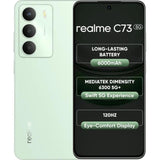 Realme C73 5G 16.94 Centimeter (6.67) 32MP Galaxy Core GC32E2 AF Rear Camera 8MP Front Camera 120Hz Eye Comfort HD+ LCD Display Mediatek Dimensity 6300 Octa Core Processor Smartphones Mobile
