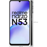 Realme Narzo N53 (4GB+64GB) 17.12 Centimeter (6.74) 50MP Rear Camera Full HD+ AMOLED Display MediaTek Helio G85 Octa Core Processor Smartphones Mobile