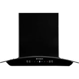 FABER 60 Centimeter SUNNY IN HC SC FL LG 60cm 1200m3/hr Ducted with Touch & Gesture Control Auto Clean Wall Mounted Chimney (Black)