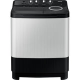 Samsung 7.5 Kg WT75C3200GG/TL 5 Star Air Turbo Drying & Rat Protection Technology Hexa Storm Pulsator with Magic Filter Semi Automatic Top Loading Washing Machine (2024 Model, Light Gray with Ebony Black Base)