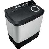 Samsung 7.5 Kg WT75C3200GG/TL 5 Star Air Turbo Drying & Rat Protection Technology Hexa Storm Pulsator with Magic Filter Semi Automatic Top Loading Washing Machine (2024 Model, Light Gray with Ebony Black Base)