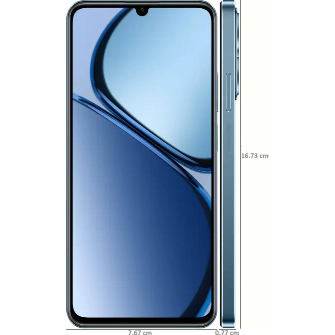 Realme C63 (4GB 128GB) 17.13 Centimeter (6.75) 50MP Rear Camera 8MP Front Camera 560nit HD+ LCD Display Unisoc T612 Octa Core Processor Smartphones Mobile