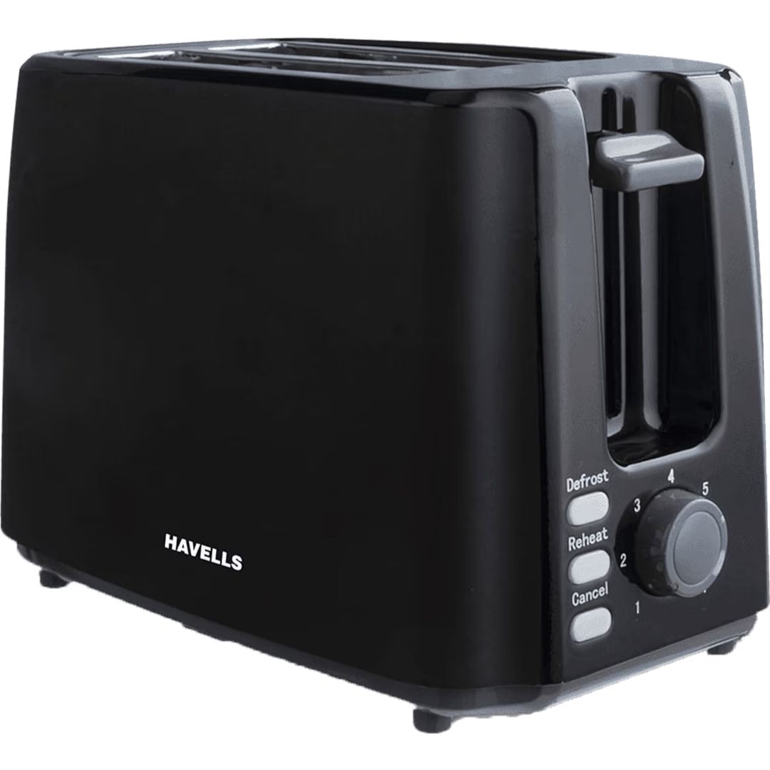 Havells 2 Slice GHCPTCJK075 Crisp Plus 700 W 7 Heat Setting With Electronic Variable Browning Automatic Pop-up Toaster (Black)
