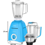 Havells 750 W GHFMGBZB075 4 Jars Momenta NV Twist Lock Mechanism Mixer Grinder (Blue)