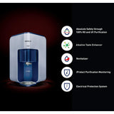 HAVELLS 15.0 L GHWRPMD015(Havells Max Alkaline) 7.0 L Tank, RO+UV Water Purifier (Blue)