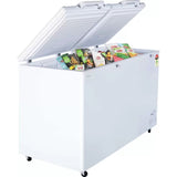 Haier 439.0 L HFC-500DM5, 5 Star Convertible with Inside metal liner Hard Top Double Door Frost Free Standard Deep Freezer (White)