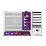 Voltas 1 Ton 2 Star Fixed Speed Window AC (100% Copper Condenser, Anti Dust Filter, 2-Way Air Swing, 122FS PLATINA-1, 2026 Model, White)