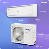 Voltas 1.0 Ton 3 Star Inverter Split AC (2026 Model, Copper Condenser, 123INV VERTIS ELITE, Convertible 6-in-1 Cooling Modes, 4-Way Swing, Ice Wash Technology, Sleep Mode, White)