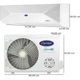 Carrier 1.0 T 12K XCEL LUMO FXi 3 Star Alpha Hybridjet CAI12CL3R35F0 Convertible 6 in 1 Flexi Cool Conventional HD Filter with PM 2.5 Micron Filter Inverter Split Air Conditioner (2025 Model, White)