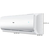Haier 1.0 T HS12T-TQS2BE-FS 2 Star Turbo Cool Plus with Micro Anti Bacterial Filter Copper Condenser Fixed Speed Split Air Conditioner (2023 Model, White)