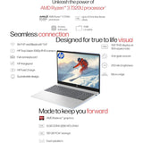 HP 39.62 Centimeter (15.6) 15-FC0500AU Micro Edge Anti Glare Full HD Display AMD Ryzen™ 3 7320U Quad Core Processor 8 GB/512 GB SSD/AMD Radeon Graphics/Windows 11 Home/MS Office Thin and Light Laptop (Natural Silver)