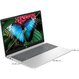 HP 39.62 Centimeter (15.6) 15-FC0500AU Micro Edge Anti Glare Full HD Display AMD Ryzen™ 3 7320U Quad Core Processor 8 GB/512 GB SSD/AMD Radeon Graphics/Windows 11 Home/MS Office Thin and Light Laptop (Natural Silver)