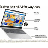 HP 39.62 Centimeter (15.6) 15-FD0682TU Micro Edge Anti Glare Diagonal Full HD Display 13th Gen Intel® Core™ 5 120U Processor 16 GB/512 GB SSD/Windows 11 Home/MS Office Thin and Light Laptop (Natural Silver)