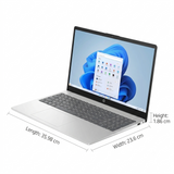HP 39.62 Centimeter (15.6) 15-FD0962TU Micro Edge Anti Glare Diagonal Full HD Display 13th Gen Intel® Core™ i3-1315U Processor 8 GB/256 GB SSD/Windows 11 Home/MS Office Thin and Light Laptop (Natural Silver)
