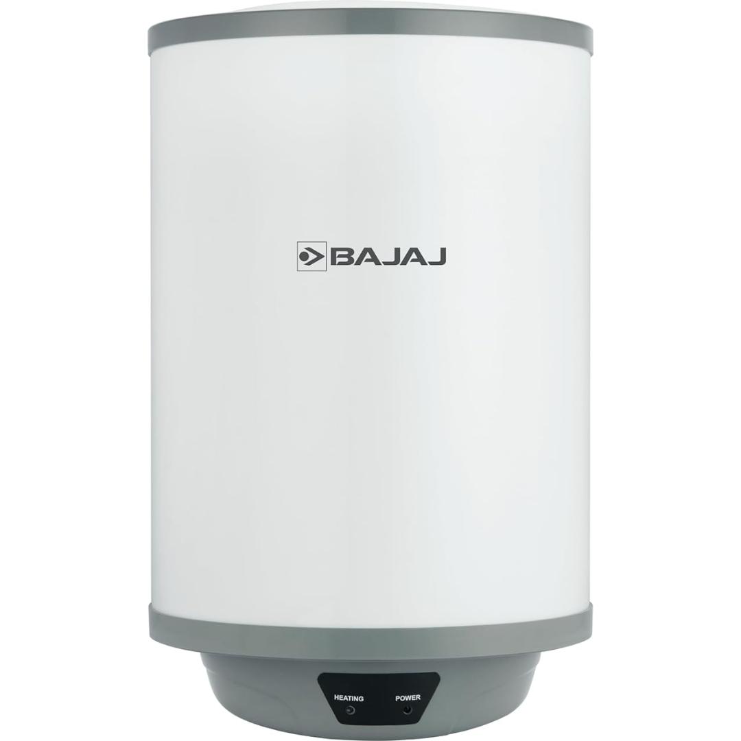 Bajaj L Shield Series Crest Plus 25L (151016) Star 2000 W Glass-lined Coating Non-Stick Heating Element Vertical Storage Water Geyser (White