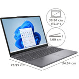 Lenevo 38.86 Centimeter (15.3) 15IRH10 WUXGA IPS Anti Glare Display IdeaPad Slim 3 13th Generation Intel® Core™ i5-13420H Processor 16 GB/512 GB SSD/Integrated Intel® UHD Graphics/Windows 11 Home/MS Office Thin and Light Laptop (Luna Grey)